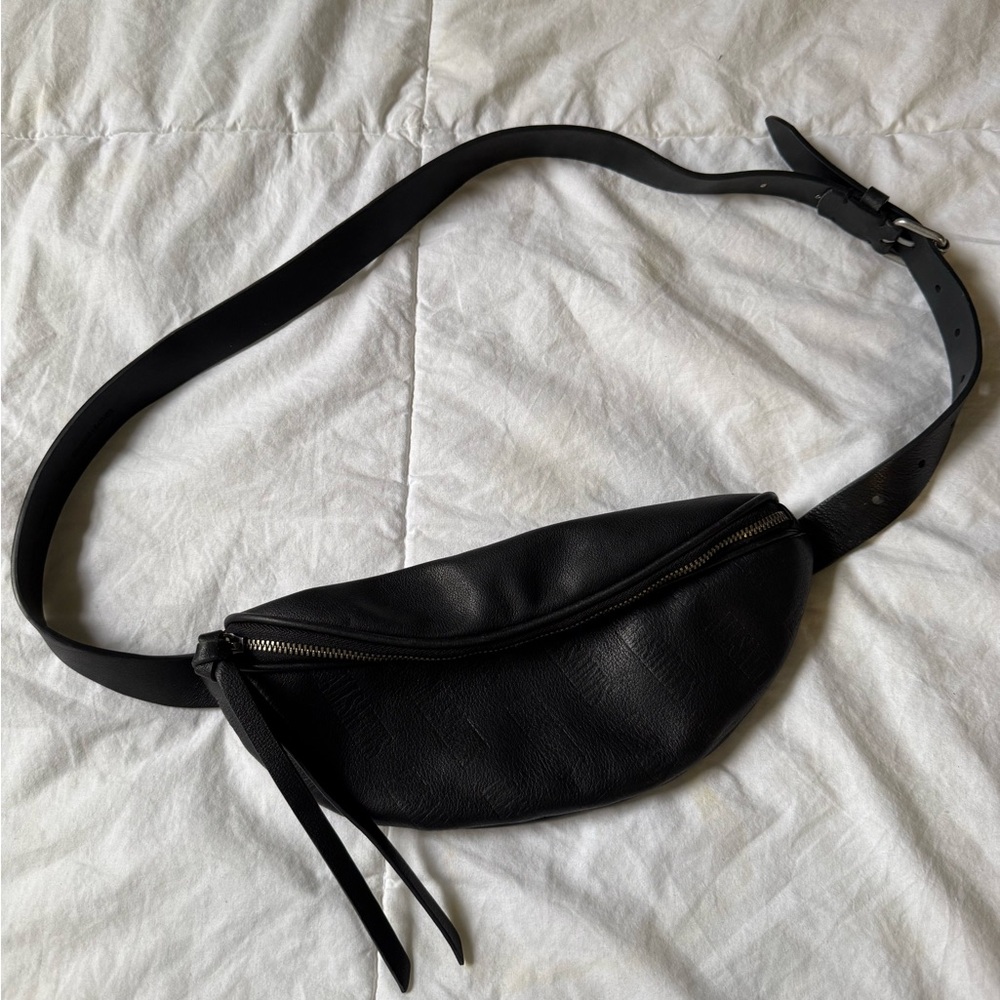 All Saints Black Belt bag